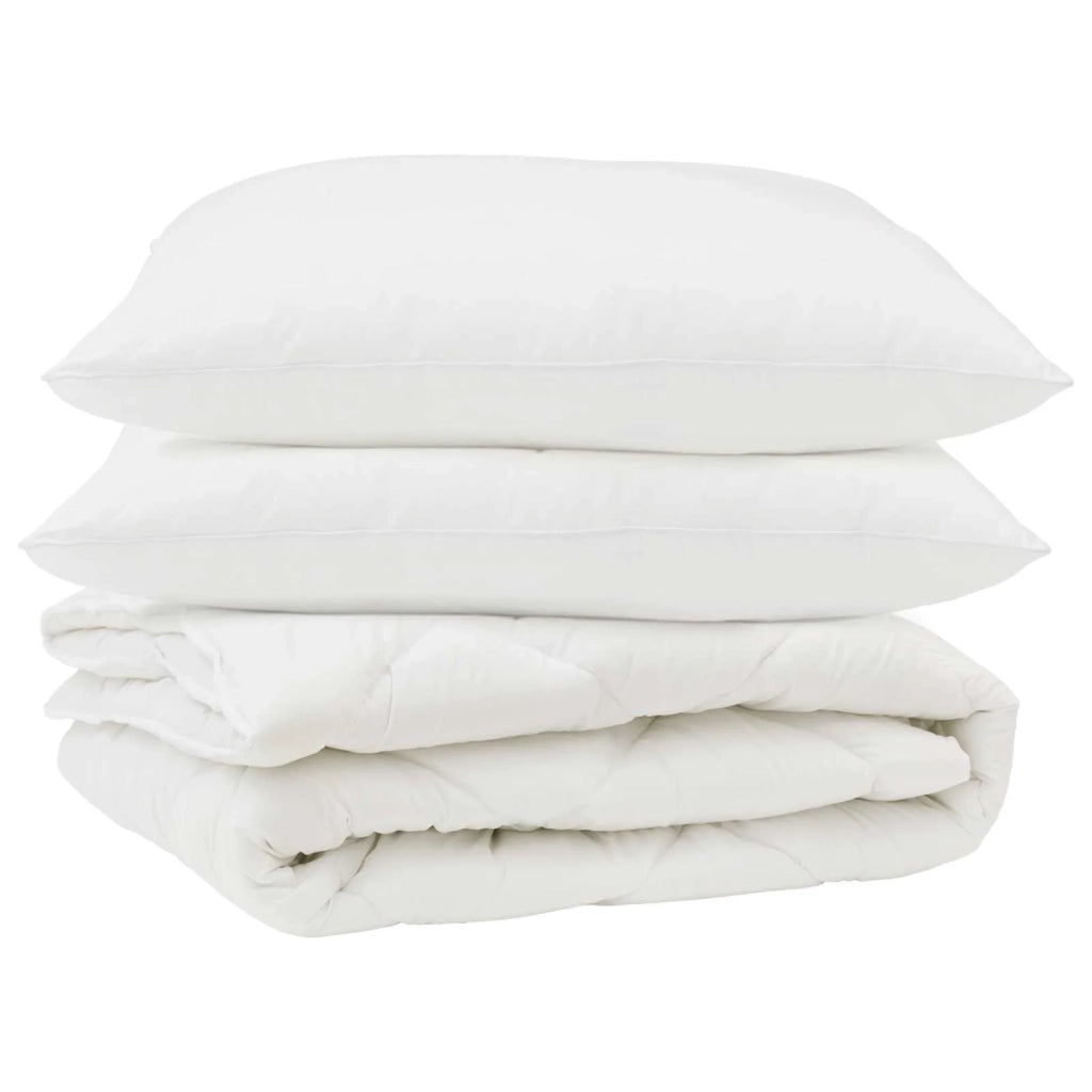 Piumone con cuscino 3 pcs Bianco Microfibra 3377522