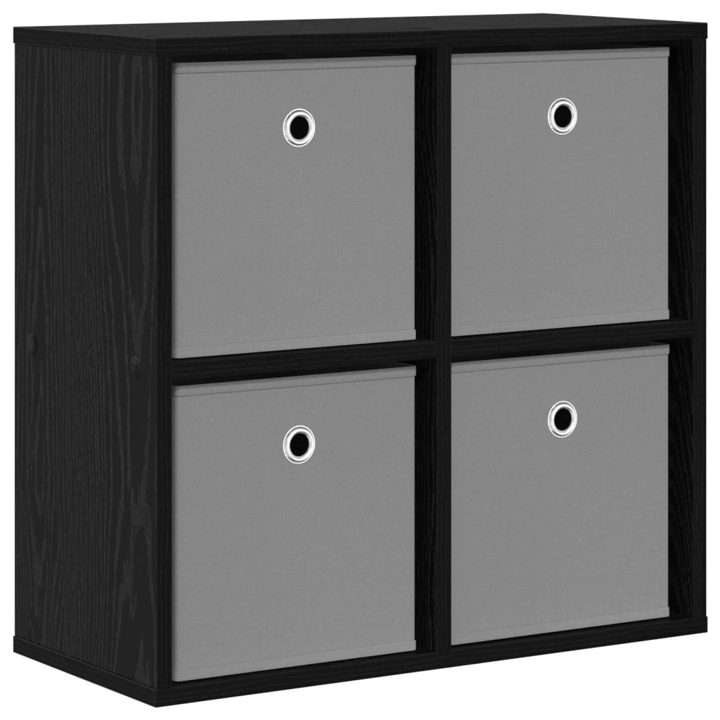 Credenza con cassetto Rovere Nero 59,5 x 27 x 57 cm 8000533