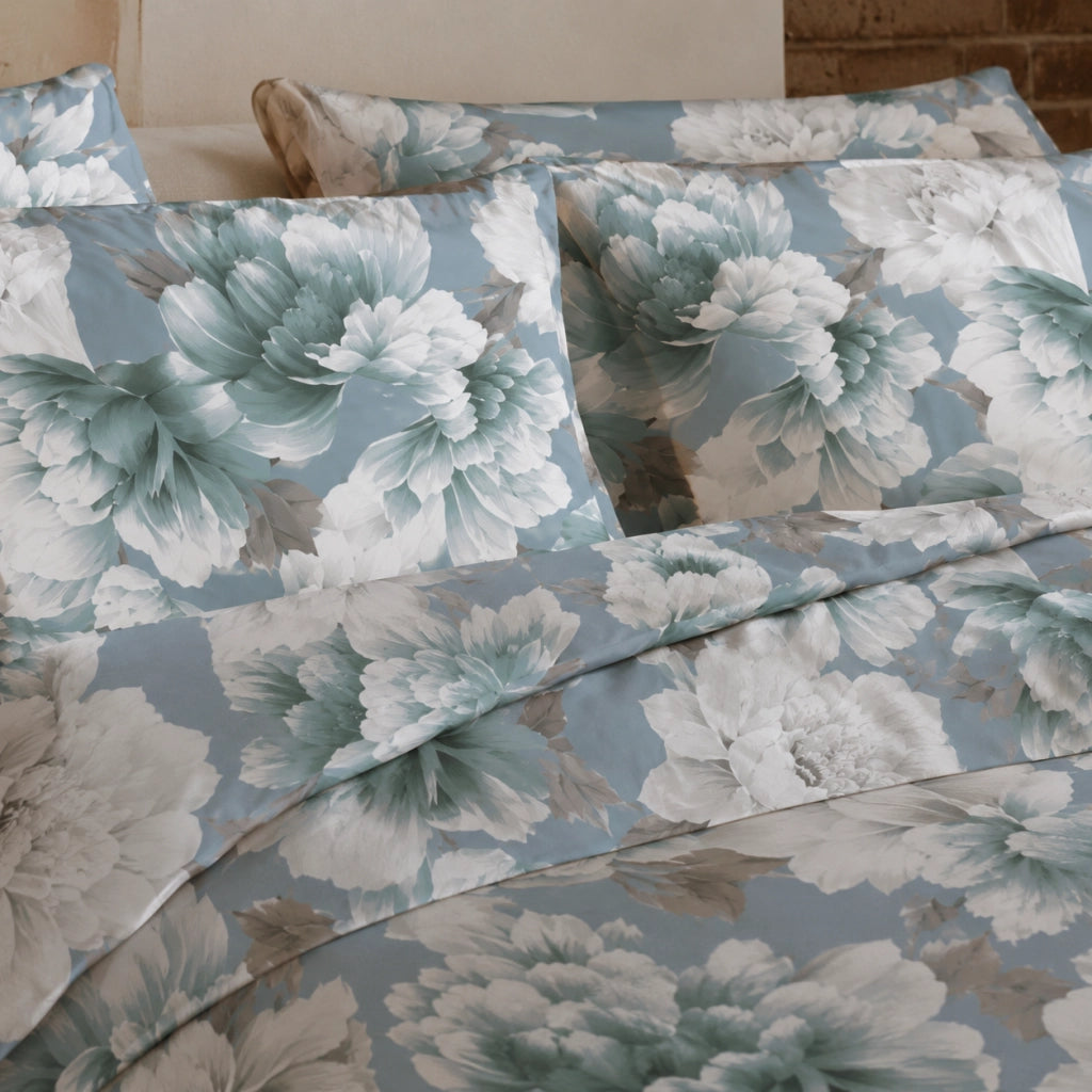 Rovanone, set Completo Letto Matrimoniale in Cotone, blu