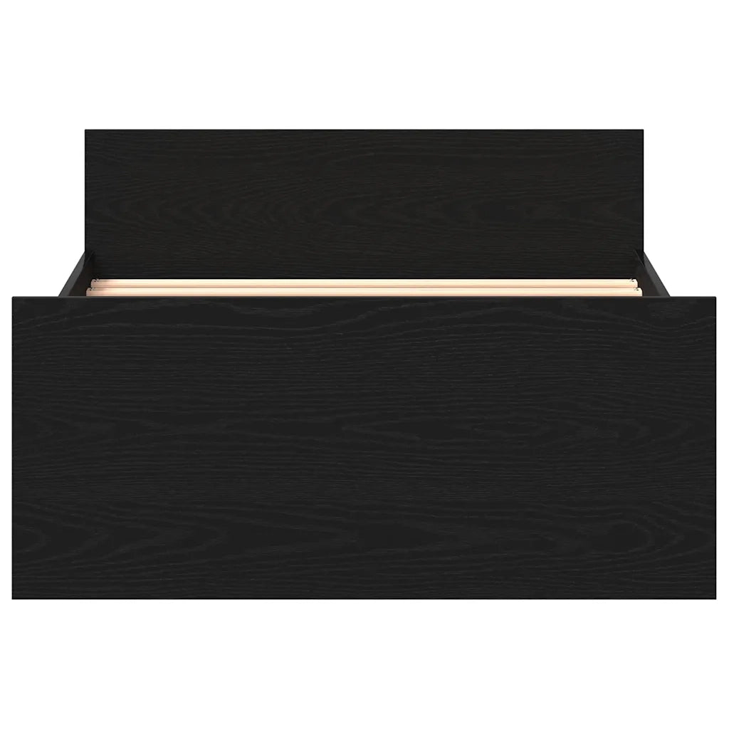 Giroletto senza Materasso Rovere Nero 75x190 cm in Truciolato 862312