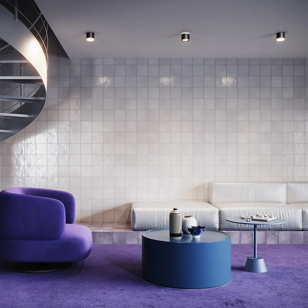 Maytoni Lampada da soffitto Pauline 1 luce GX53 dimmerabile nero alluminio acrilico