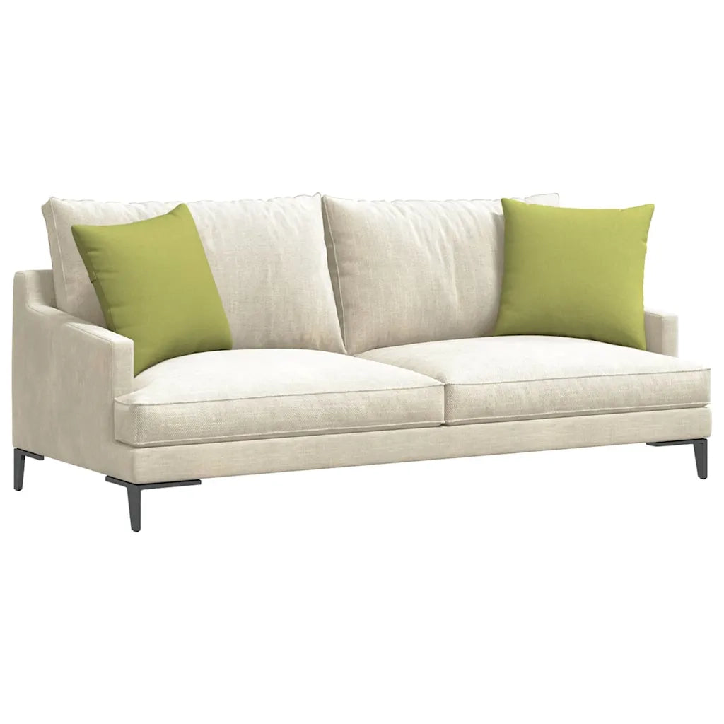Cuscini da Divano 2 pz-Set di 2 Cuscini per Sofa Verde chiaro 45 x 45 cm Tessuto