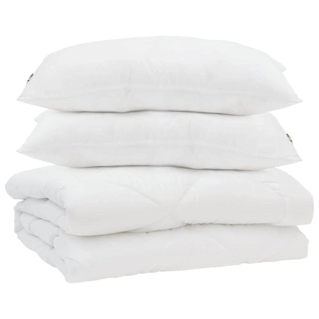 Piumone | Duvet Estivo con cuscino 3 pz Bianco Microfibra