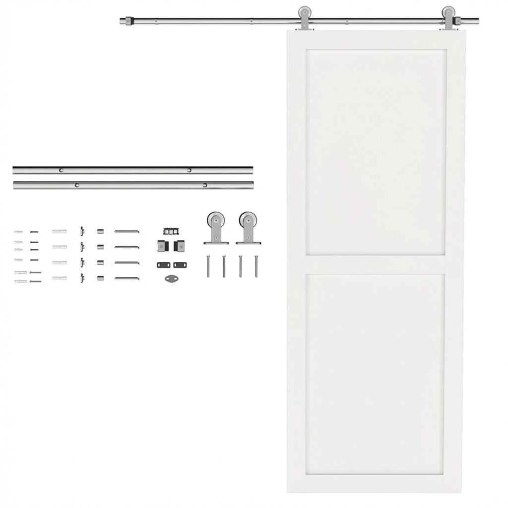 Guida scorrevole per porte ¨C Minimal ¨C Argento 76x30 cm