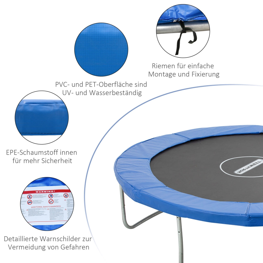 Protezione Bordo Tappeto Elastico ¨C Xylo ¨C ?244 cm Blu Giardino Esterno Ricambio