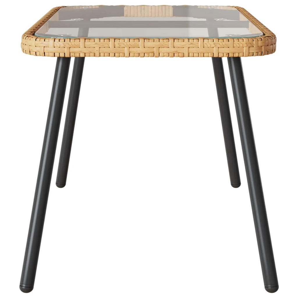 Tavolino da salotto Marrone e Nero 90 x 45 x 43 cm polyrattan 4108268