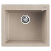 Lavello Elleci Incasso 1 vasca 57x50 Quadra 105 Granitek Avena LGQ10551