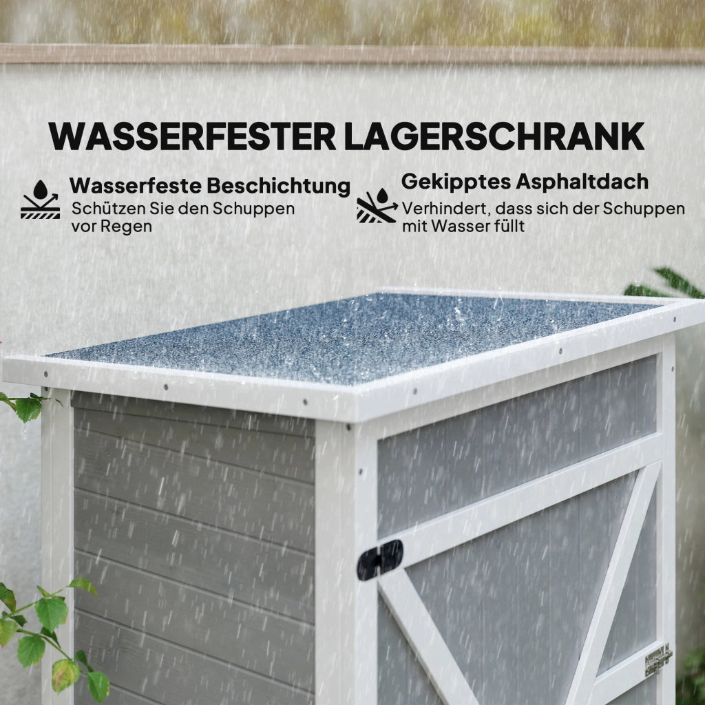 Casetta da giardino portattrezzi ¨C Xylo ¨C grigio 75x56x115cm metallo