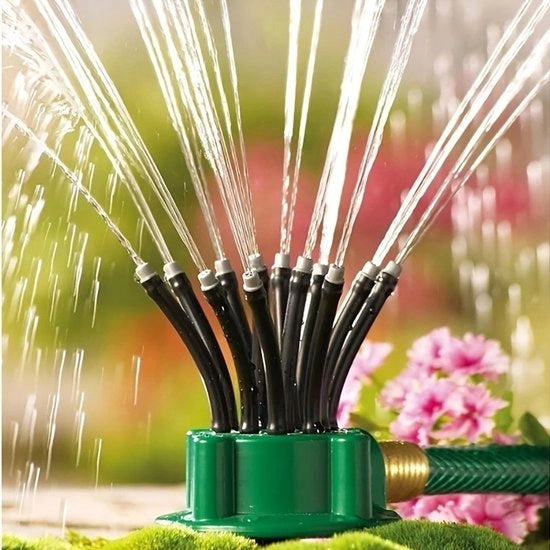 Spostamento 360° per assestamento irrigatore per giardino - irrigatore giardino - irrigatore a getto - Irrigatore per prato - Sistema di irrigazione efficiente