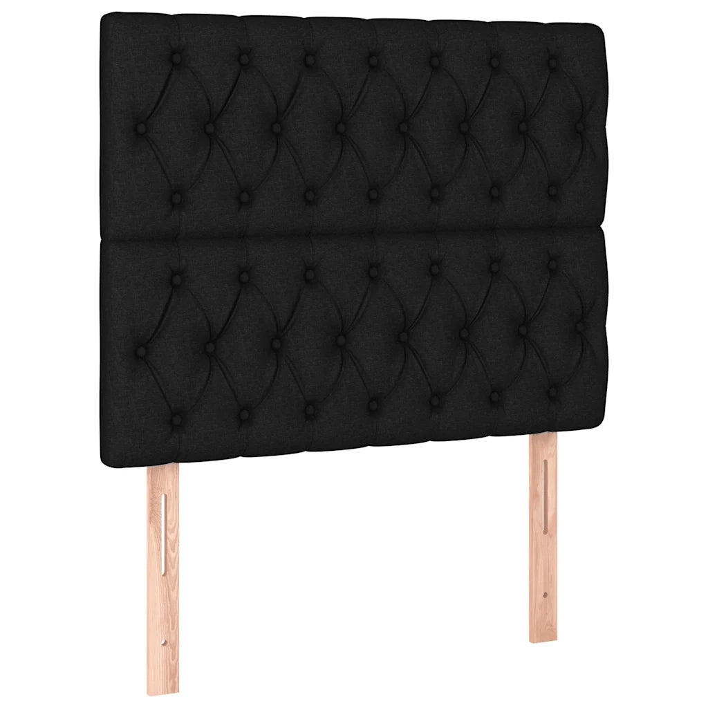 Letto matrimoniale | Letto per adulti | Giroletto senza Materasso Nero 120x200 cm Tessuto