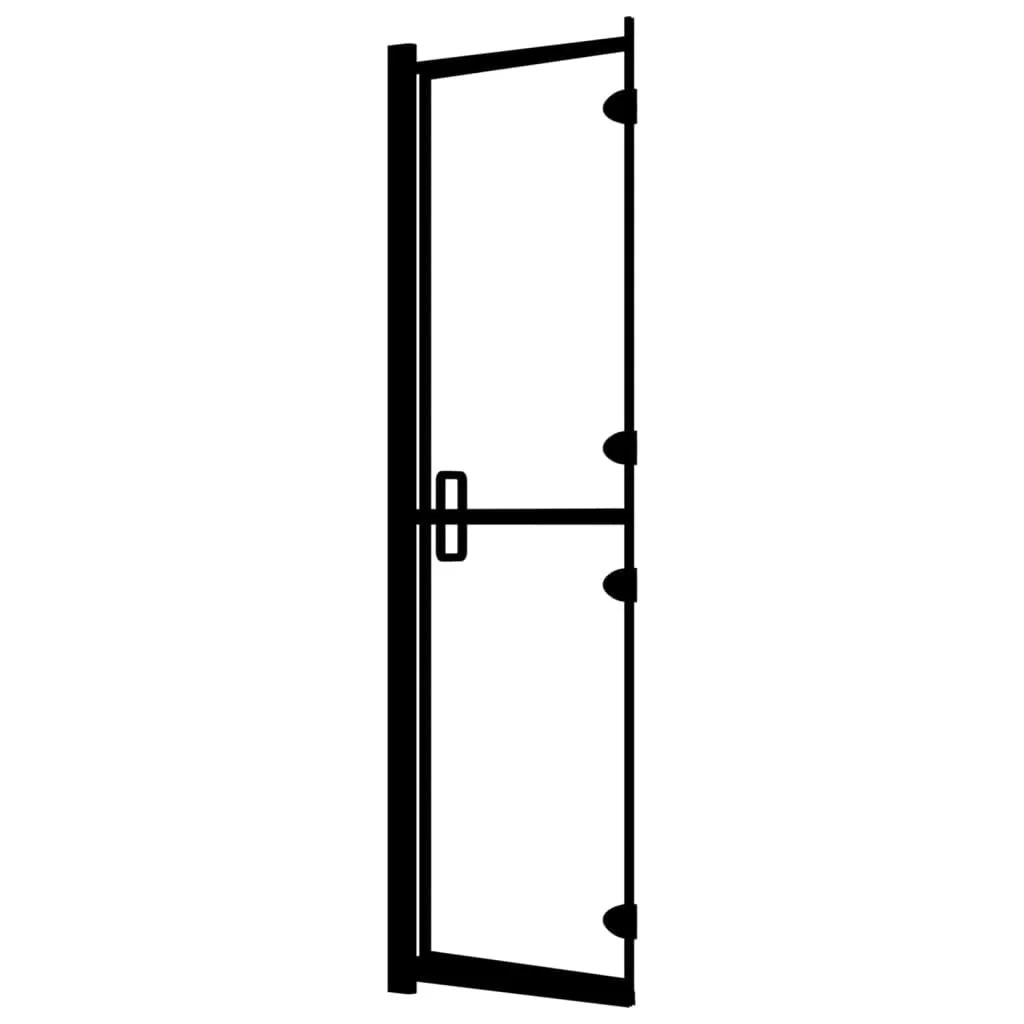 Cabina doccia pieghevole Protezione per vasca Protezione per doccia Cabina vasca da bagno Bagno Interno di casa ESG 100 x 140 cm nero 02_0002046