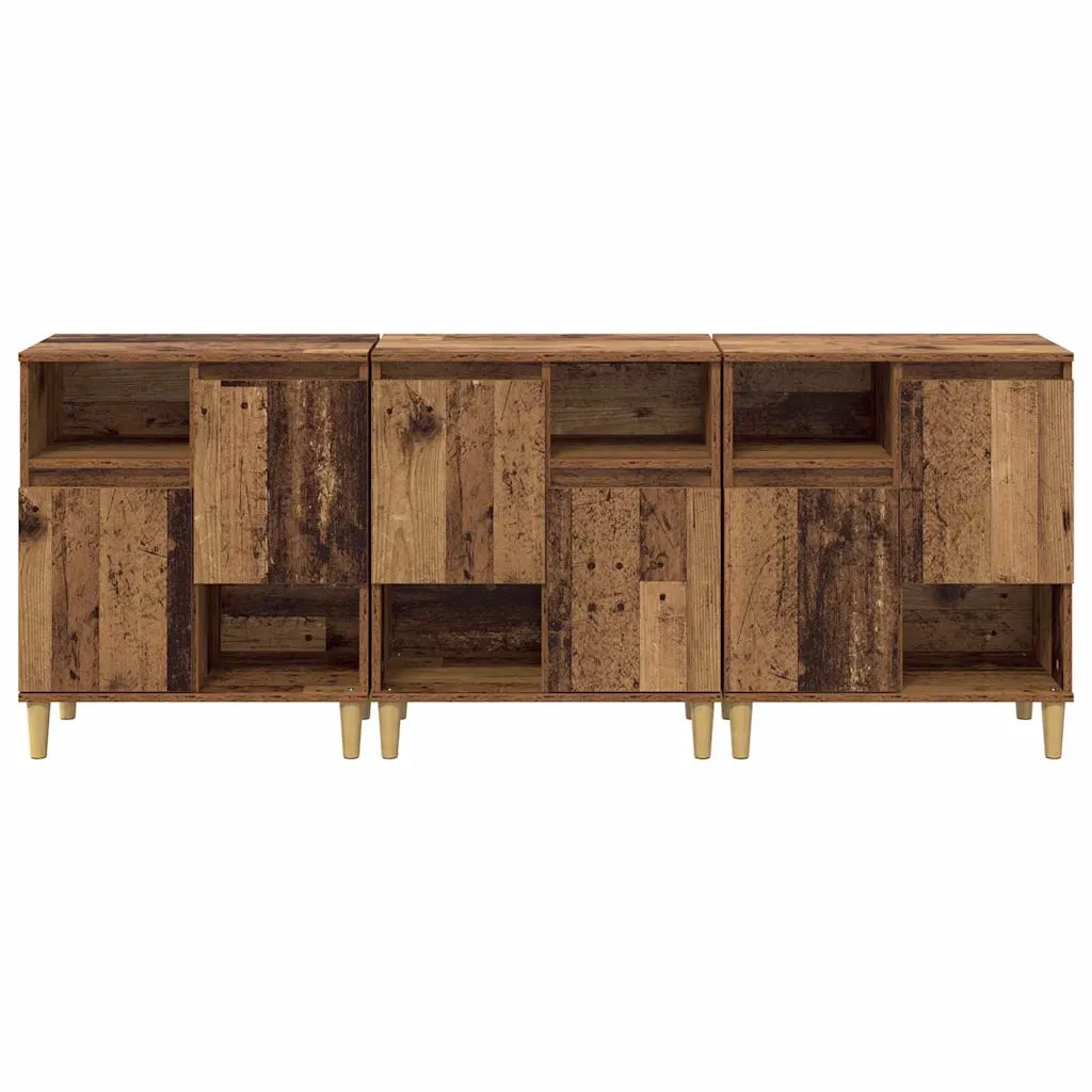 Credenza | Sideboards 3 pcs Legno vecchio 60 x 35 x 70 cm