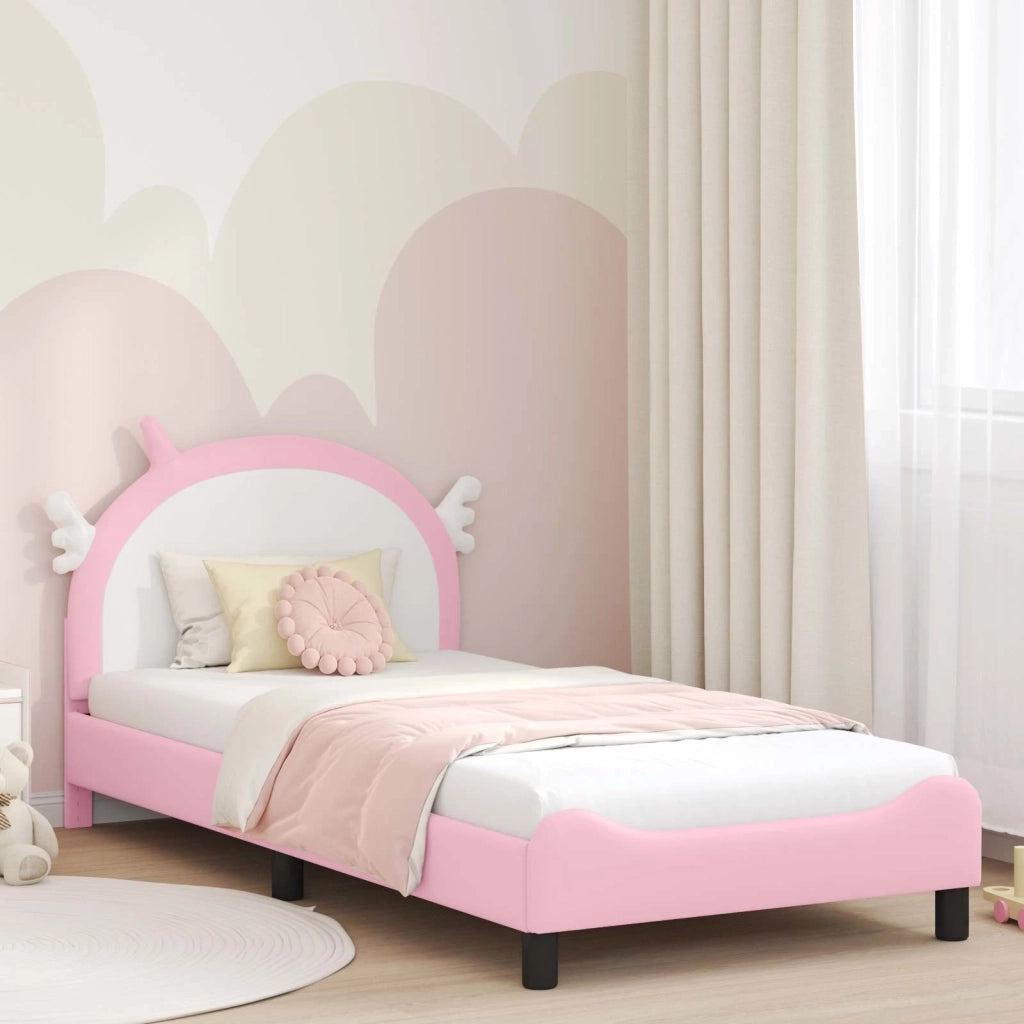 Struttura letto bambini con testata-Giroletto per bambini Rosa 80 x 200 cm PU 326474