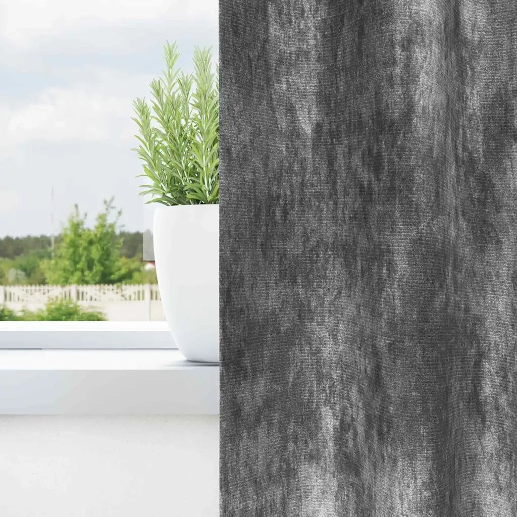 Tende in Velluto con tende 2 pcs Grigio 175 x 140 cm Velluto 4107689