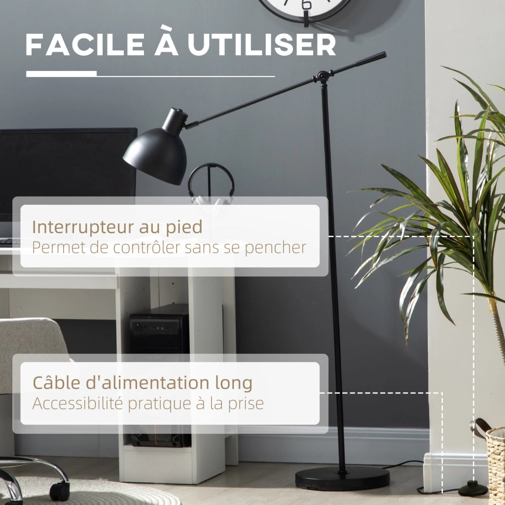 Lampada da terra regolabile ¨C Minimal ¨C nero