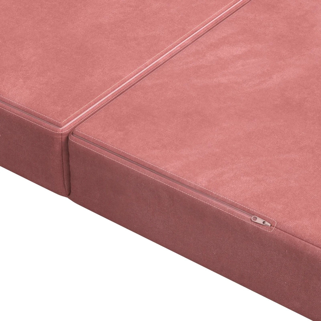 Divano Letto Pieghevole 200 x 67 x 45 cm Rosa 900266
