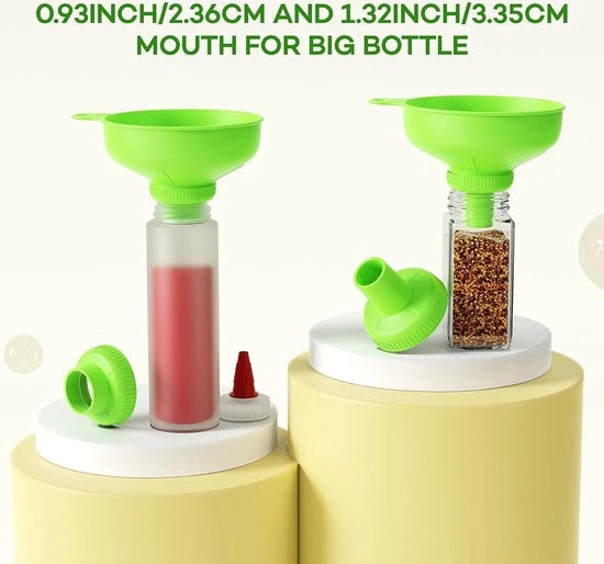 Trechterset per cucina con imboccatura ampia, plastica food-safe, adatto a diverse applicazioni