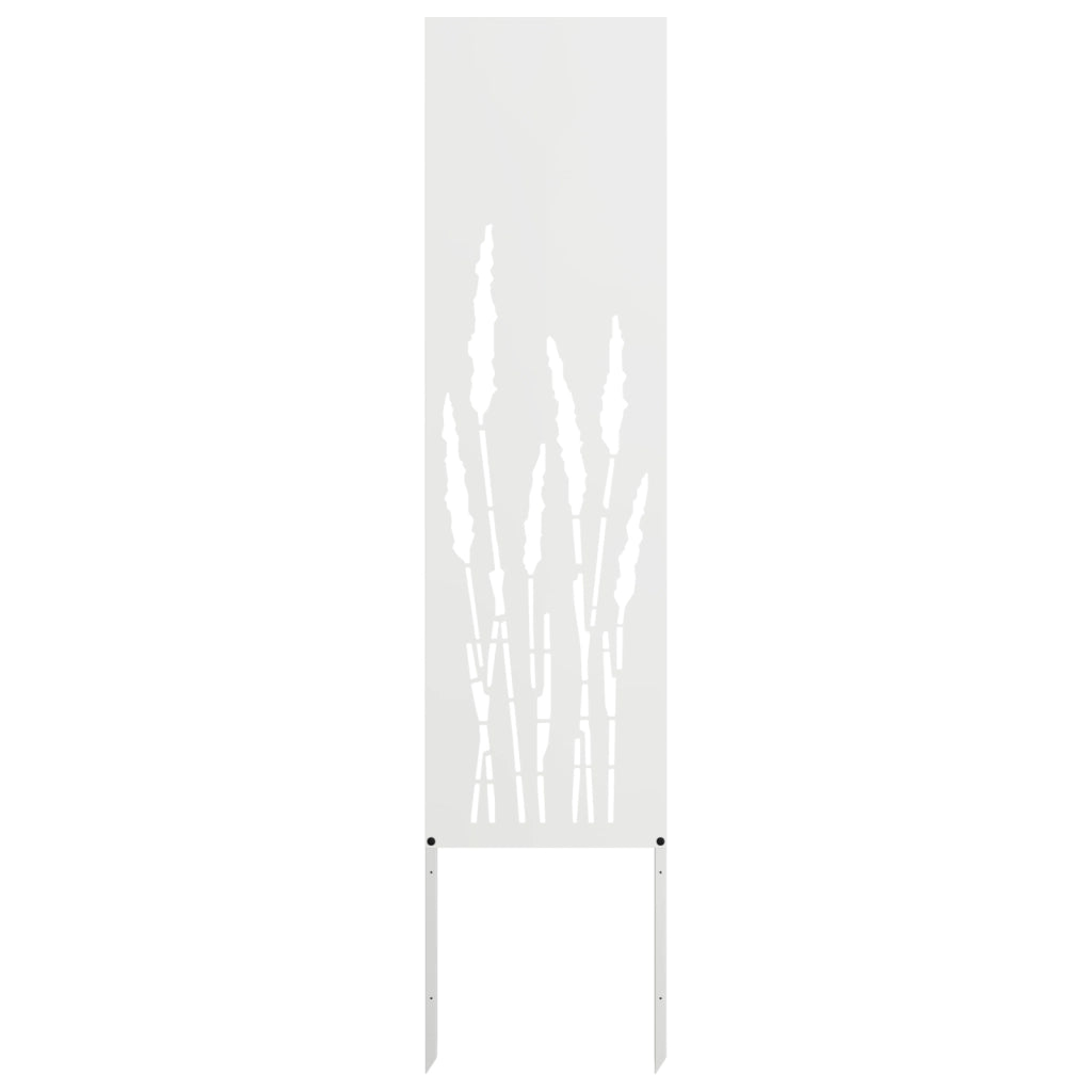 Schermo per privacy in giardino Traforo Bianco 32 x 140 cm 876239