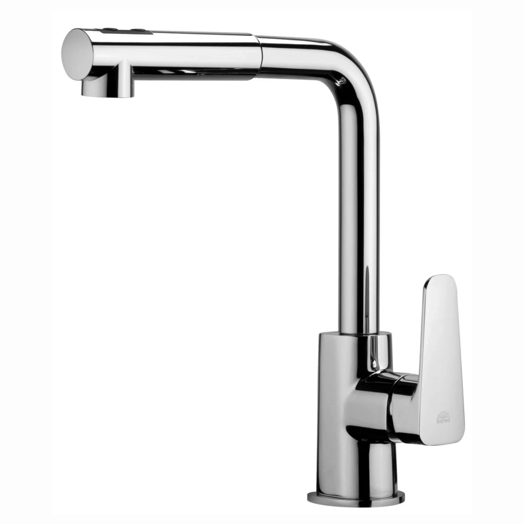 PAFFO miscelatore monocomando lavello con doccia estraibile Cromo