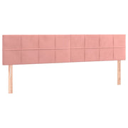 Testiera | Testata Rosa 200x5x78/88 cm in Velluto
