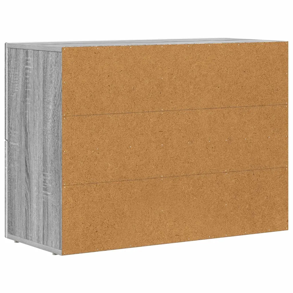 Credenza Grigio Sonoma 80.5 x 35 x 59 cm Legno multistrato 891330