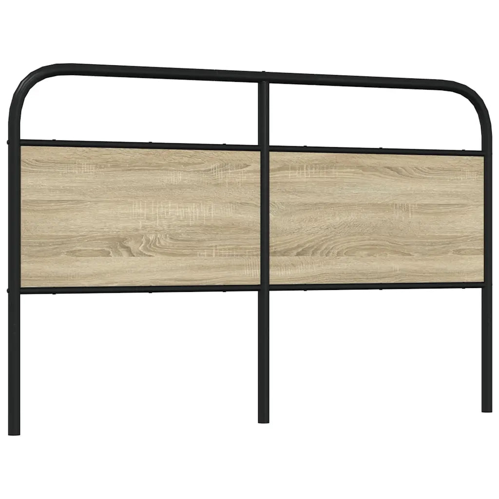 Testiera-Testata-Testiera Decorativa Rovere Sonoma 160 cm in Acciaio e Legno Multistrato