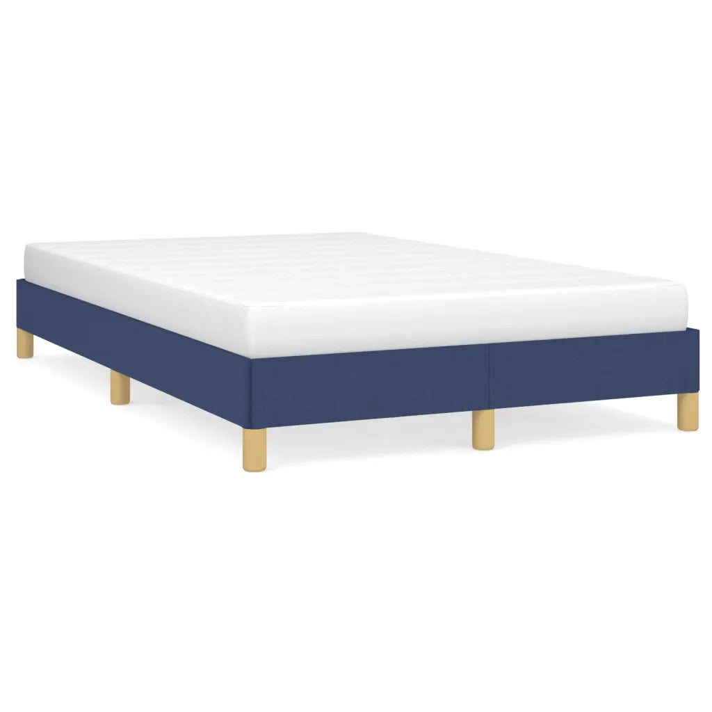 Letto matrimoniale | Letto per adulti | Giroletto senza Materasso Blu 120x190 cm in Tessuto