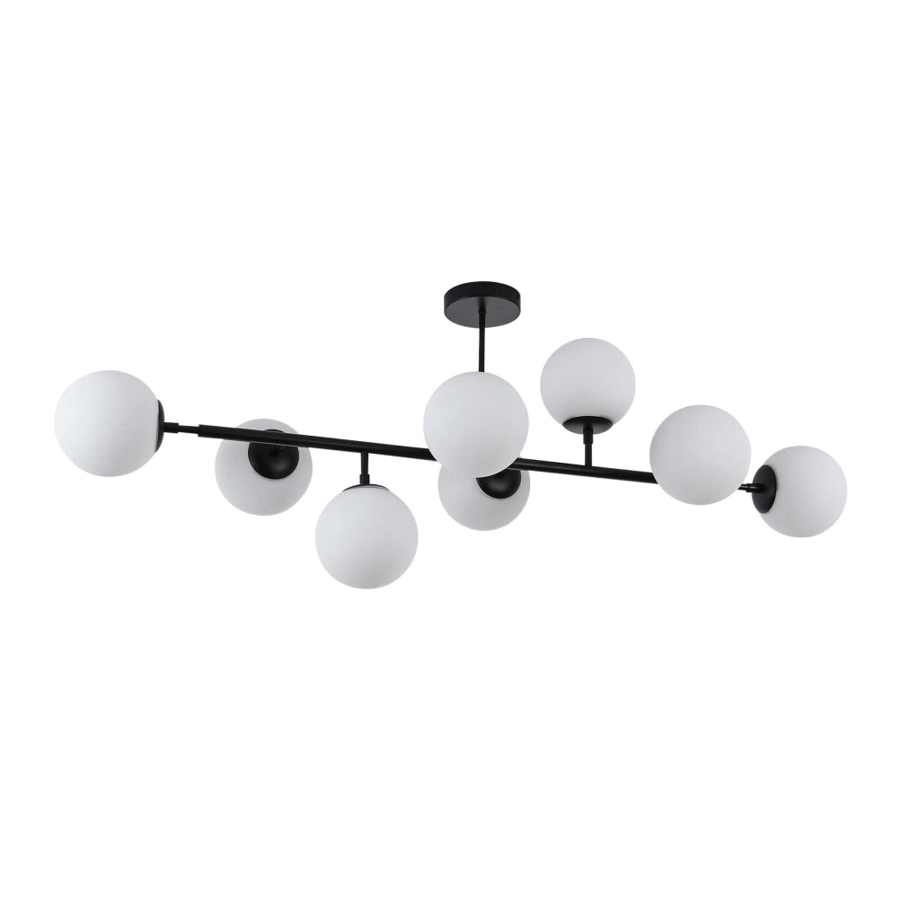 Lampada a sospensione Dorado Light Prestige 8xE14 nera