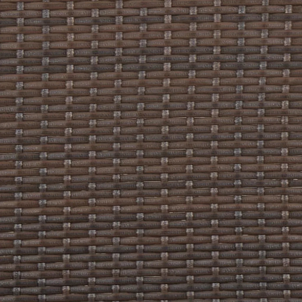 Panca da Giardino a 2 Posti con Cuscini in Polyrattan Marrone 319487