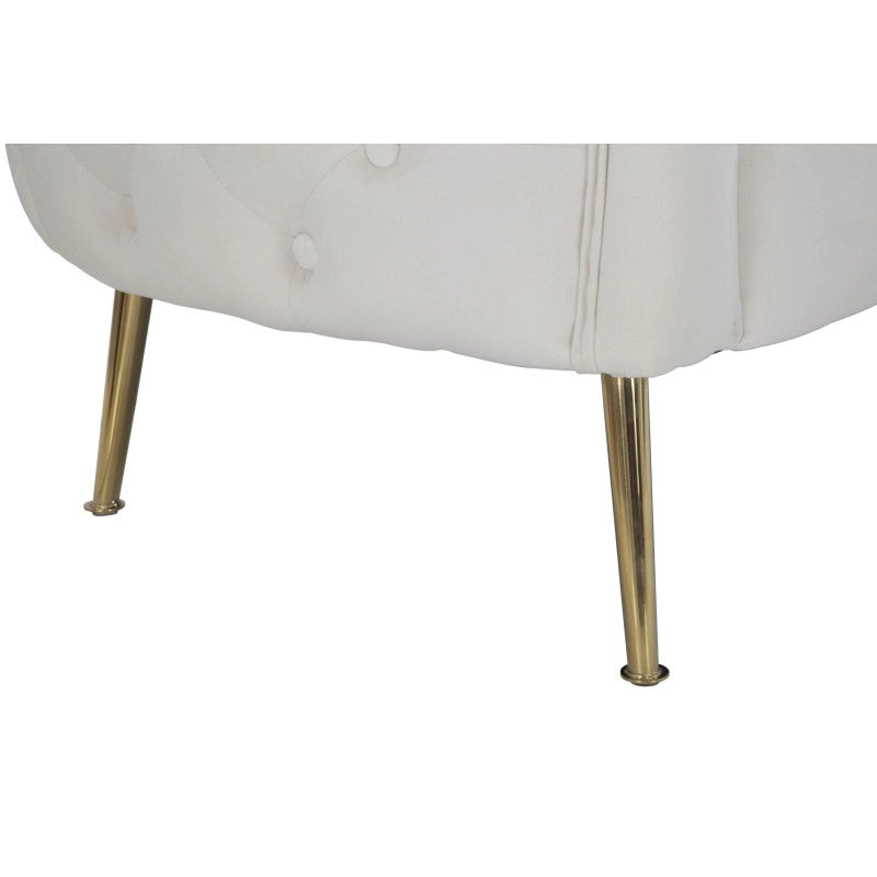 Divanetto Bucarest Crema cm 127x74x73