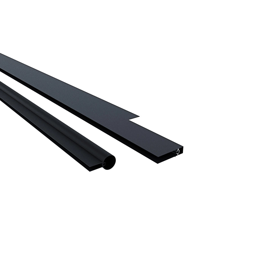 Pensilina Per Copertura In Policarbonato Alveolare Tettoia Modulabile Per Esterno Per Porte Balcone Finestre Elegante E Resistente, Trasparente (80 x 200 Cm)