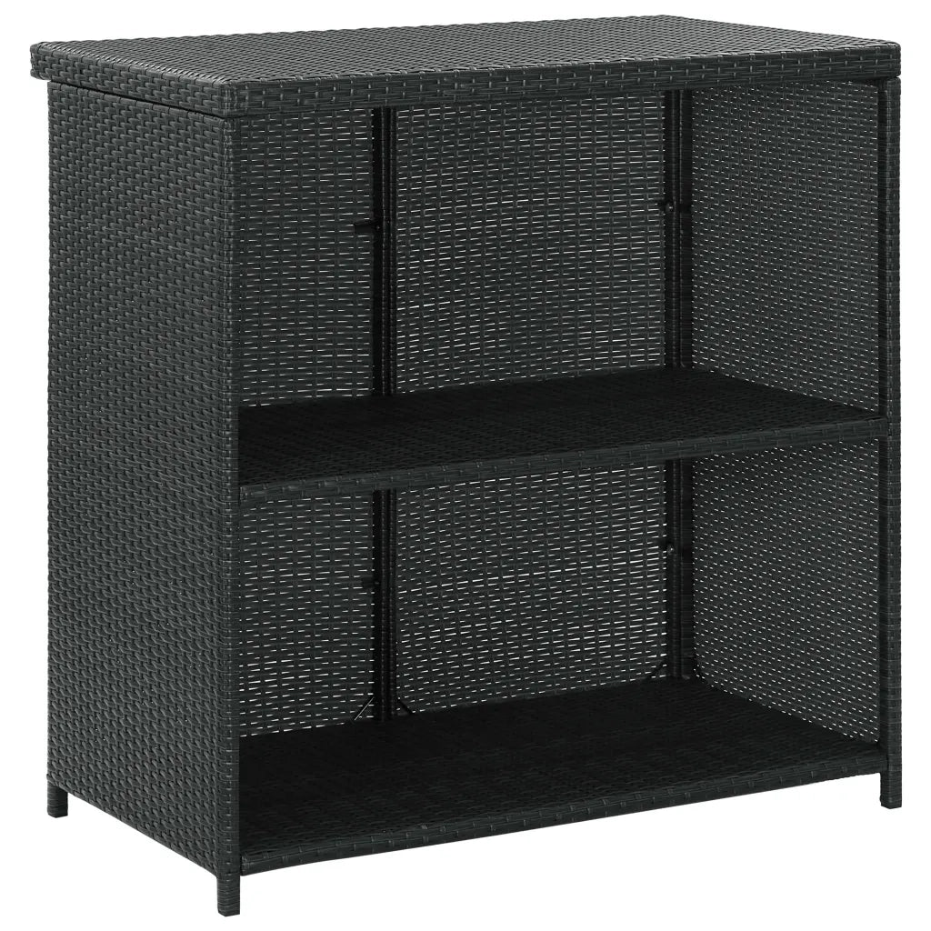 Set da Bar 3 pz in Polyrattan Nero CFW9162878