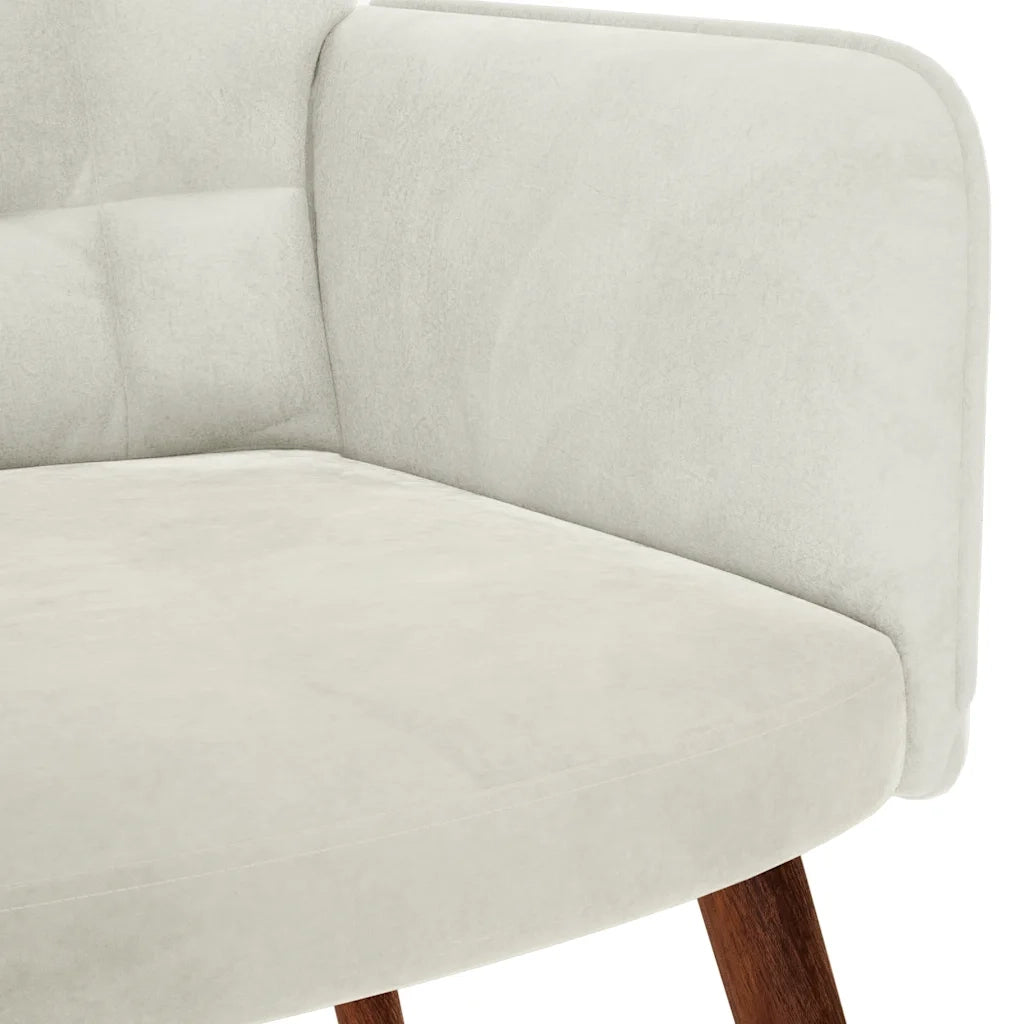 Sedia Relax Crema in Velluto 4016819