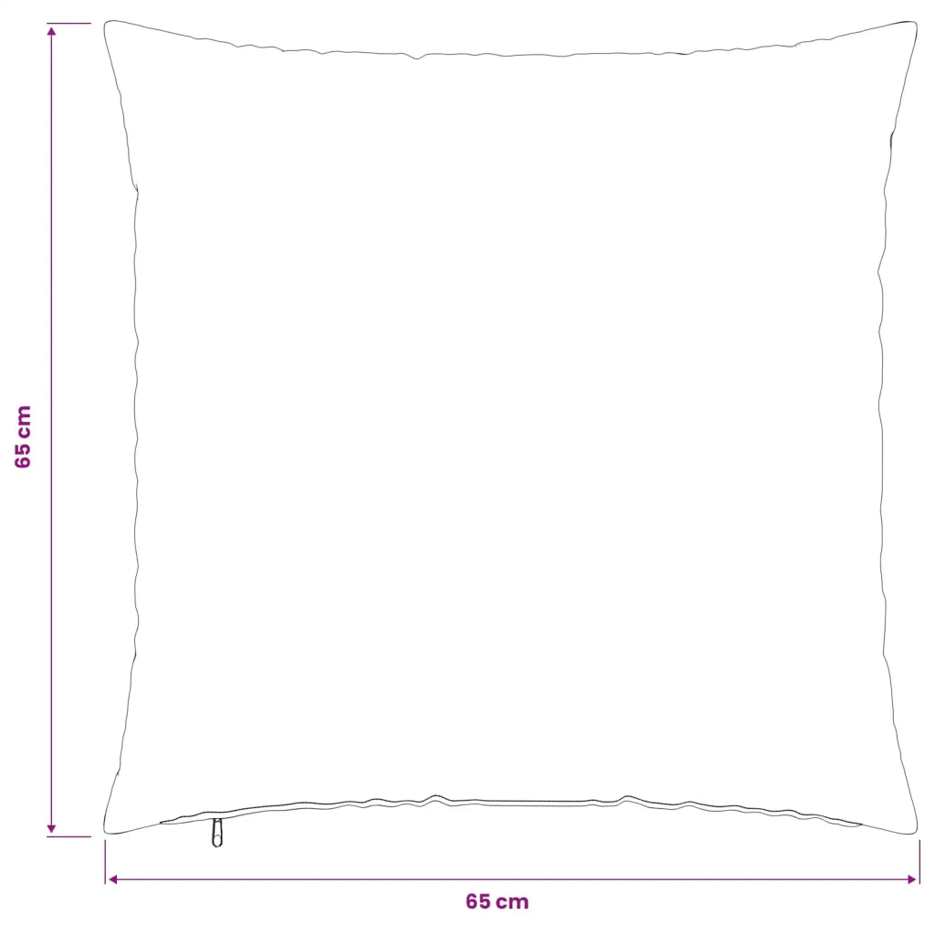 Federa 2 pcs HEERLEN Nero 65 x 65 cm Bouclé 912965