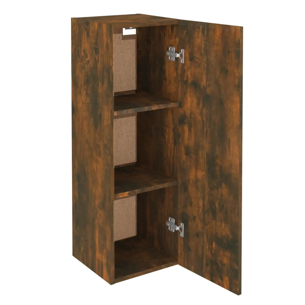 Set Mobili Porta TV 8 pz-Credenza per TV Rovere Fumo in Legno Multistrato 426140