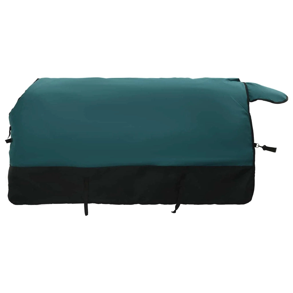 Coperta per Cavalli Verde Scuro e Nero 85 cm Poliestere 42013068