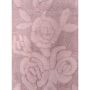 TAPPETO ROSE 55X110CM 496 ROSA IN COTONE CON ANTIS