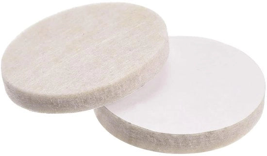 Pannelli di protezione per pavimenti in legno 80 pezzi - Pannelli di protezione rotondi 35 mm - Autoadesivi - Antiscivolo - Antimacchia Beige - Per pavimenti in legno