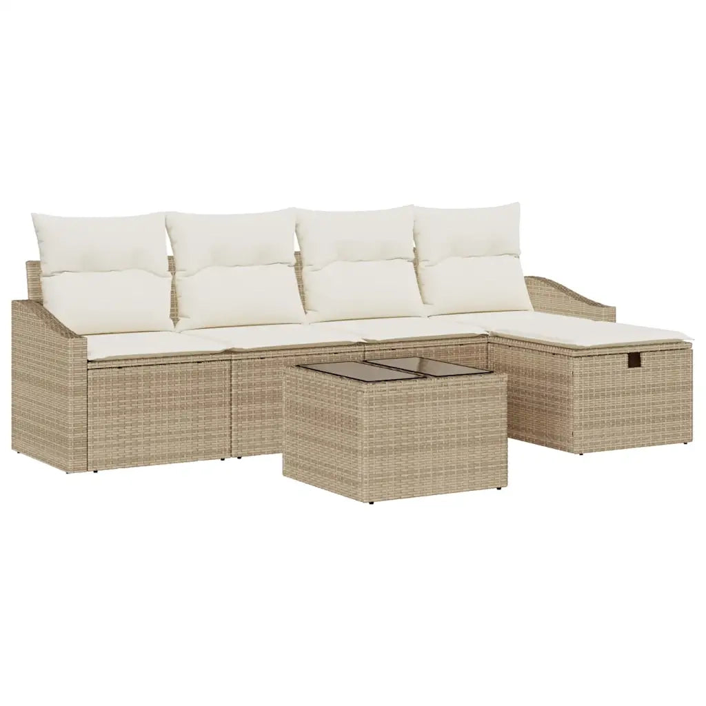 Set di divani con cuscino 5 pcs polyrattan 3360602