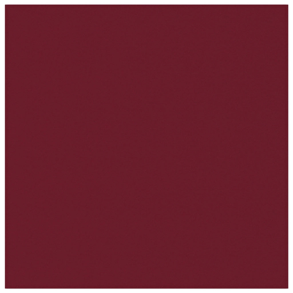 Tovaglia da Tavolo 5 pz Rosso Vino 90 x 90 cm Poliestere 42040176