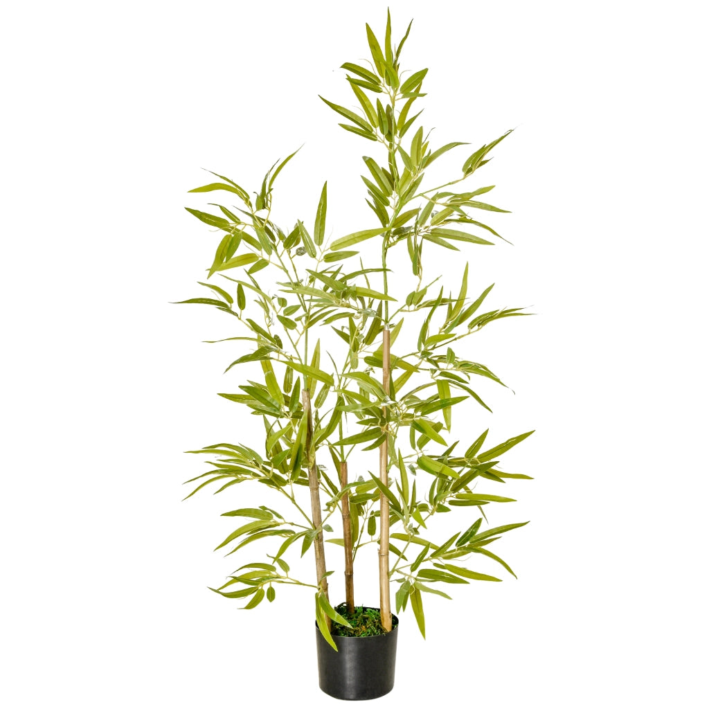 Pianta Artificiale Bamb¨´ Realistica ¨C Minimal ¨C 120 cm in Vaso