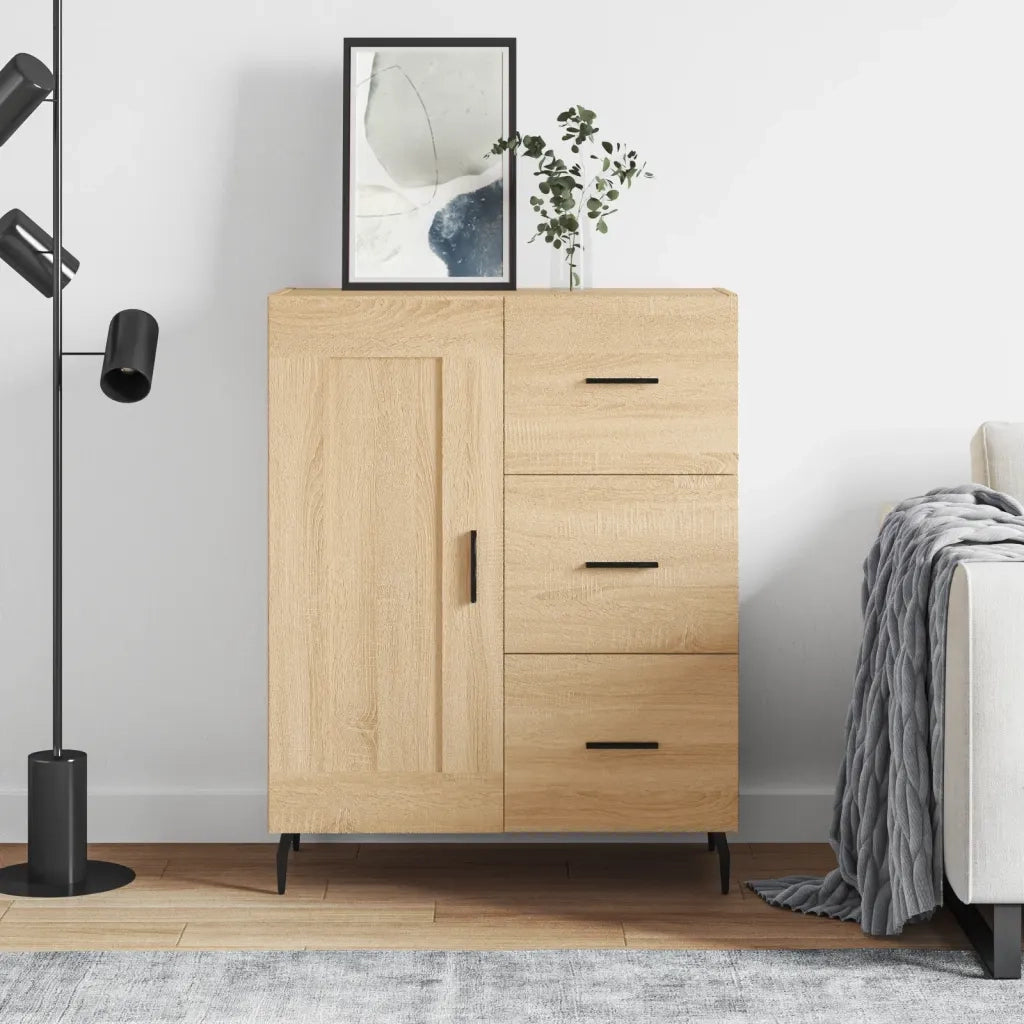Credenza Rovere Sonoma 69,5x34x90 cm in Legno Multistrato 830279