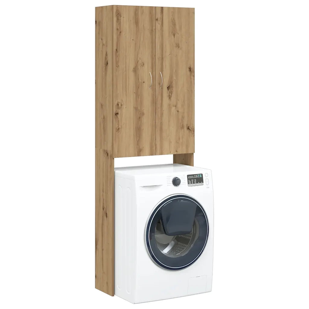 Mobile per Lavatrice Rovere Artigianale 64x25,5x190 cm CFW6049692
