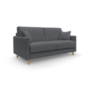 Edgar Divano letto matrimoniale in tessuto felis impermeabile T03 180 cm (mat. 140x197) antracite
