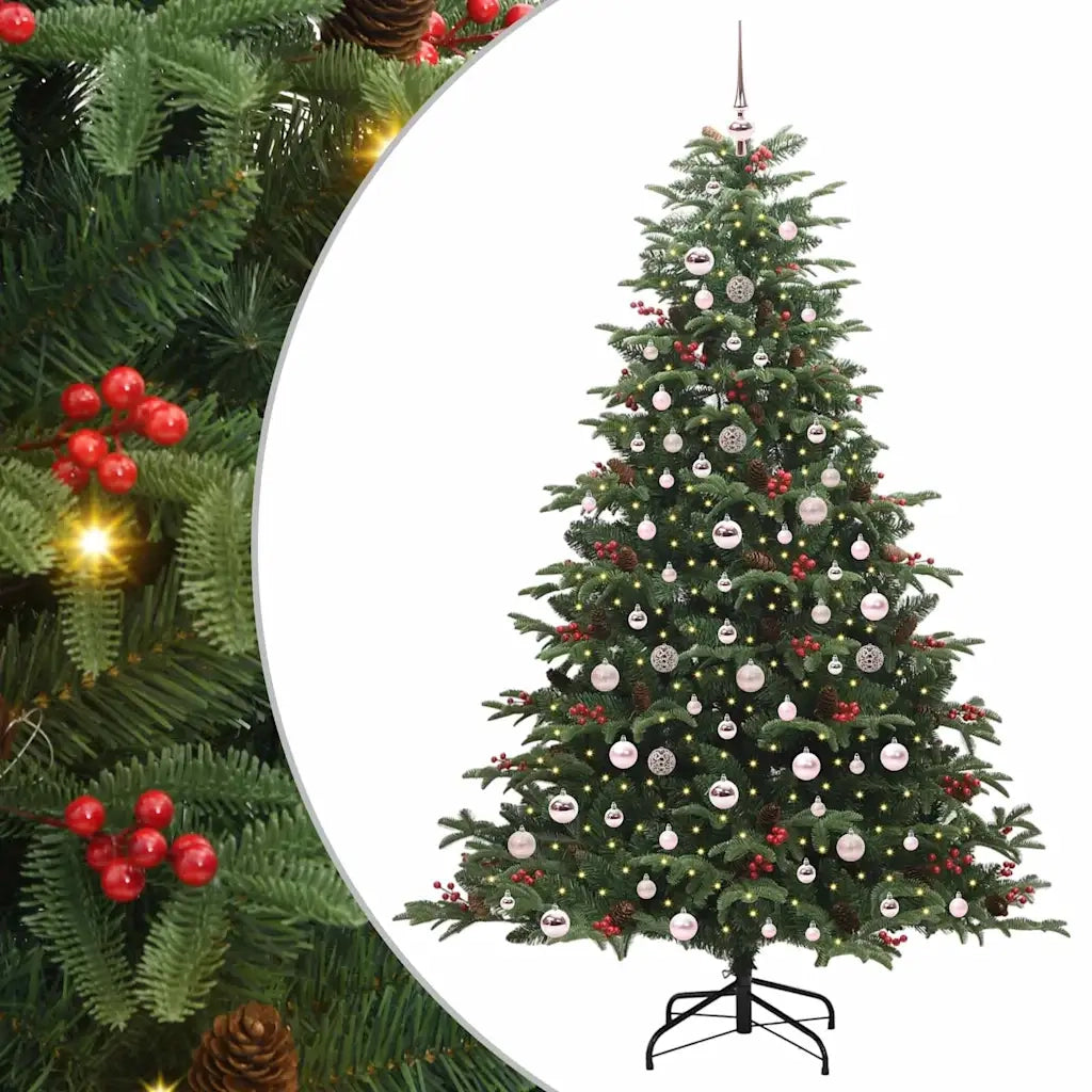 Albero di Natale artificiale con 300 LED Verde 210 cm 3395561