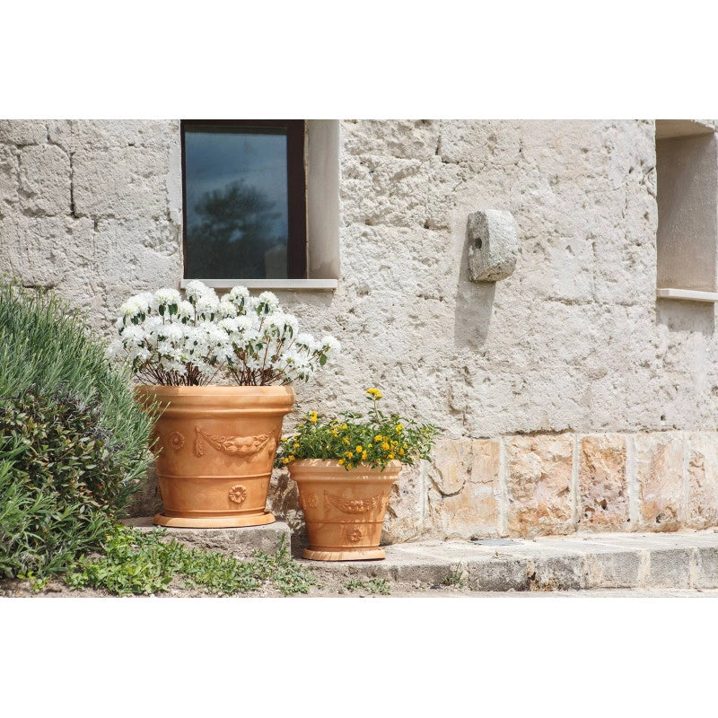 Vaso decorativo classico tradizionale Ø75 H59 in polimero resistente impruneta per piante per giardini e terrazze - Made in Italy - Monacis