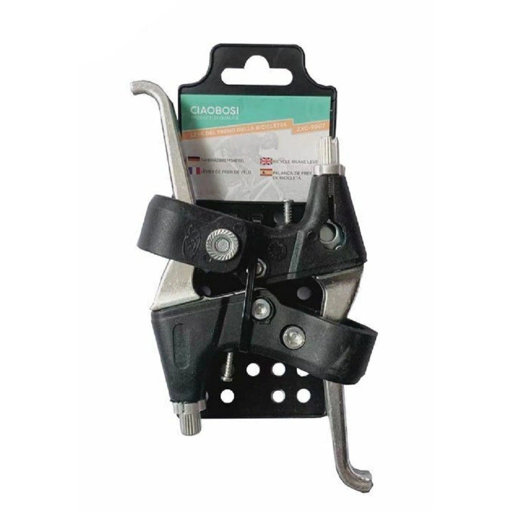Trade Shop - Coppia Leve Freno In Alluminio Universali Per Bici Bicicletta 14x9cm Zxc-9907 -