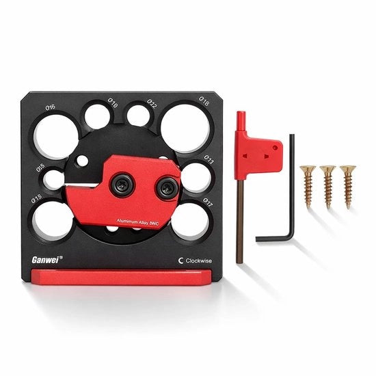 Ferramenta per forare 8 fori - Impastatrice per metallo - Aiuto per lavorazione del legno - Lega di alluminio - Inserimento di metalli duri - Blocco di 4 giri per tagliare - Impastatrice per metallo