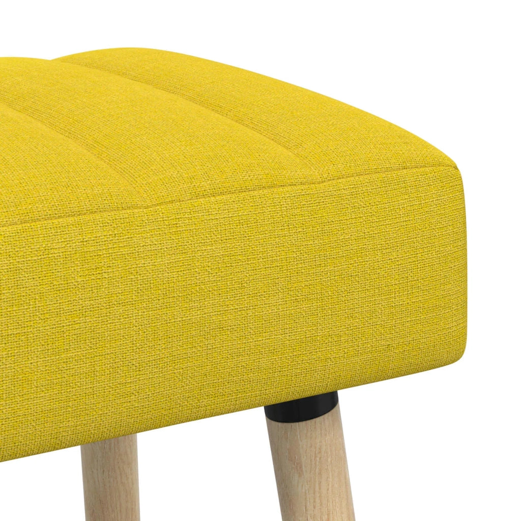 Panchina trapuntata a canale Giallo Chiaro 80 x 40 x 46 cm 42038483
