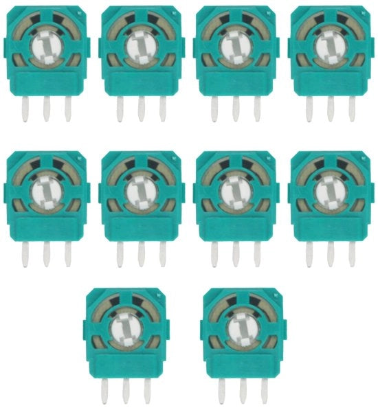 Set di riparazione per joystick a 10 posizioni per controller PS5, sensore potenziometrico joystick 3D, componenti di riparazione per resistenza joystick